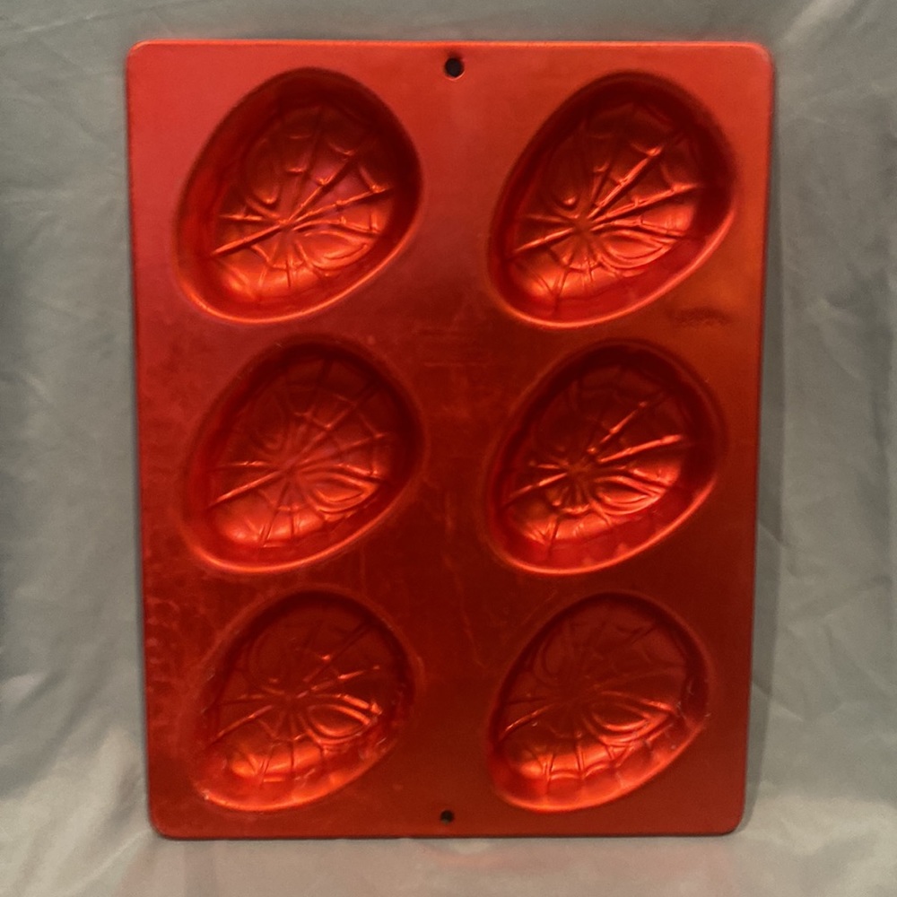 🦊 Wilton Spider-Man 6 Mini Cake Pan 2004 2105-5054 Marvel - Picture 3 of 3